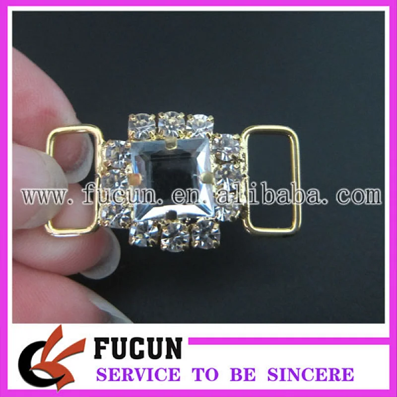 manufacturers crystal diamond rhinestone connector for bikini in bulk