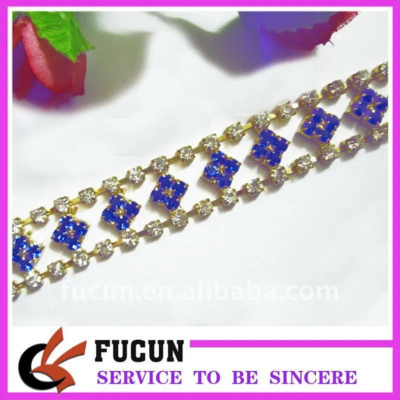wholesale bling bling decorative rhinestone trim for wedding dress