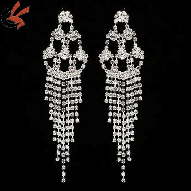 High Quality Long Wedding Chandelier Earrings Party earrings
