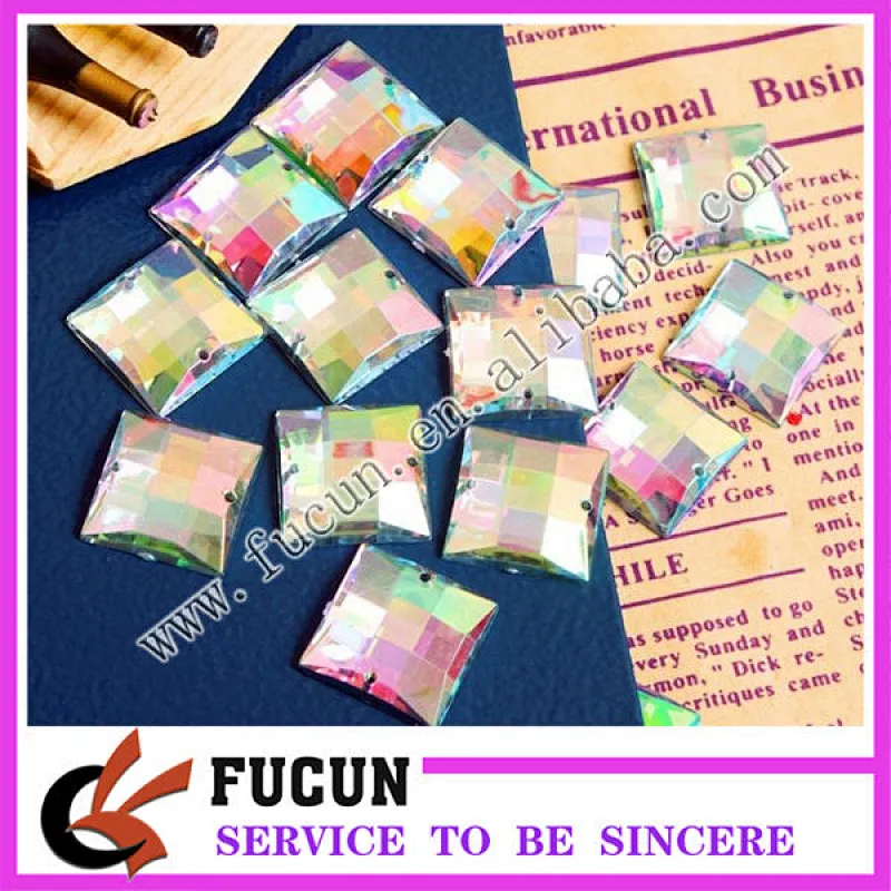sew on acrylic stone