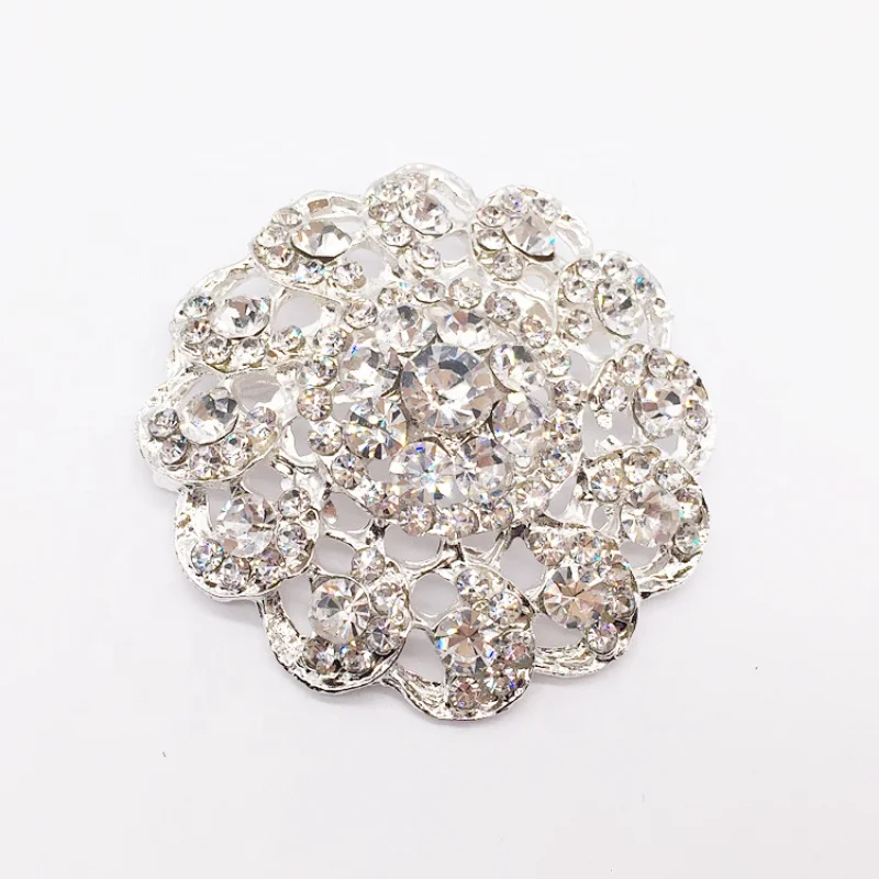 high-quality flower design decoration durable rhinestone brooch