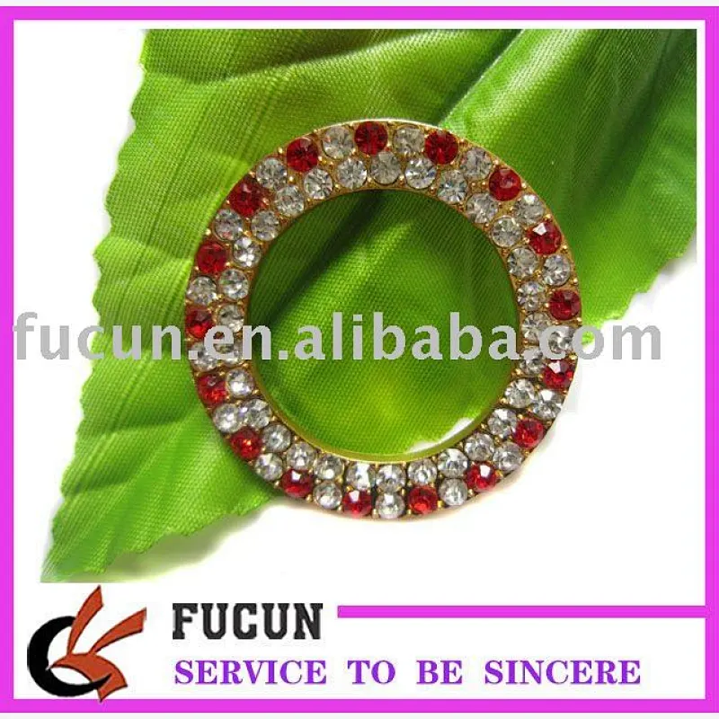 45mm colorful rhinestone round buckles/crystal buckles garment accessories/handbag