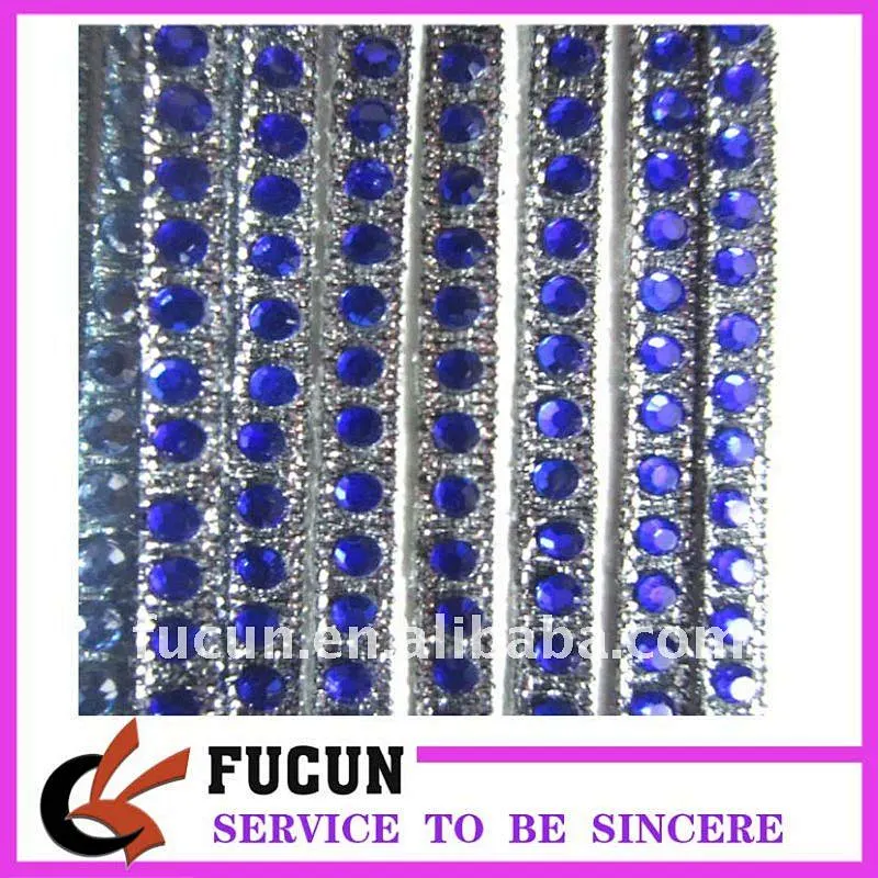 high quality hot fix rhinestone ribbon/ tape