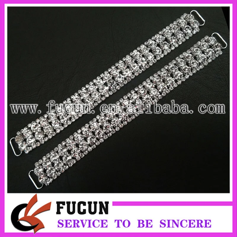 wholesale crystal rhinestone closure clasp diamante connectors for swimwear