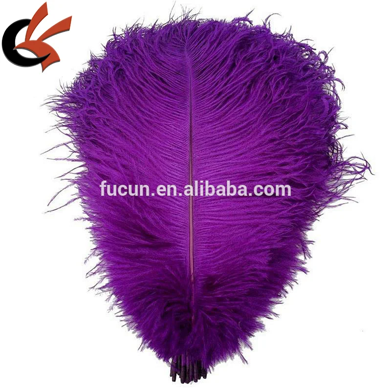 Hot Sale Purple color Natural Long Fluffy OSTRICH FEATHERS