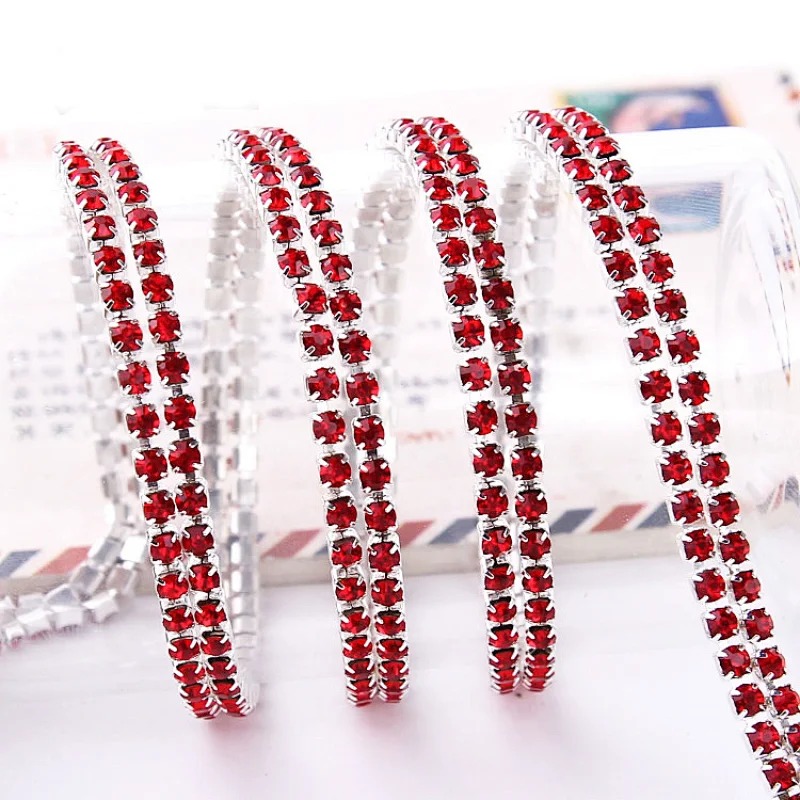 Sew-On Technics and wedding,Garment,Nail Art,Shoes,Bags Use decoration colorful crystal rhinestone trim for dress