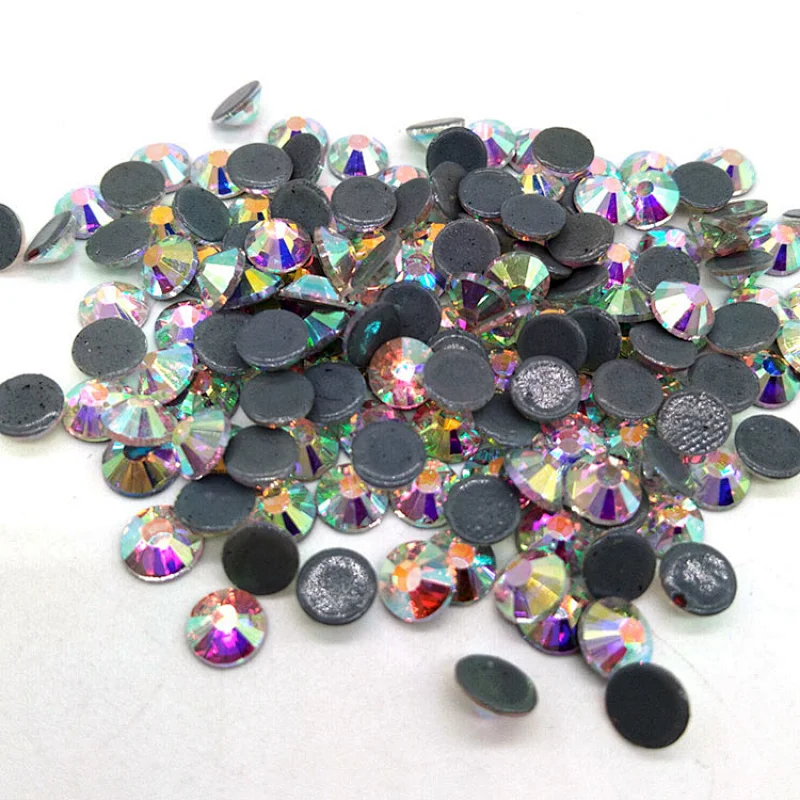 hot fix colorful flat back rhinestone wholesale with ,korean quality and China quality