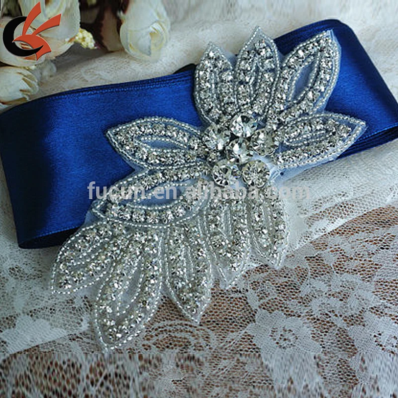 Sew on DIY beaded patch for Bride Wedding Accessories, Evening dress