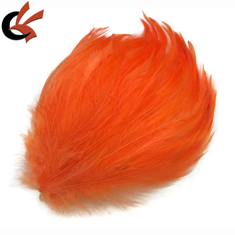 BEAUTIFUL ORANGE New Pads HACKLE FEATHER PAD