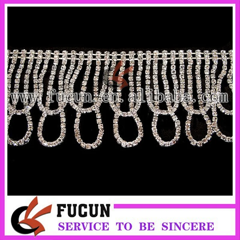 Sparkle Clear Crystal Rhinestone Chain Applique Trim Costume Sewing Crafts