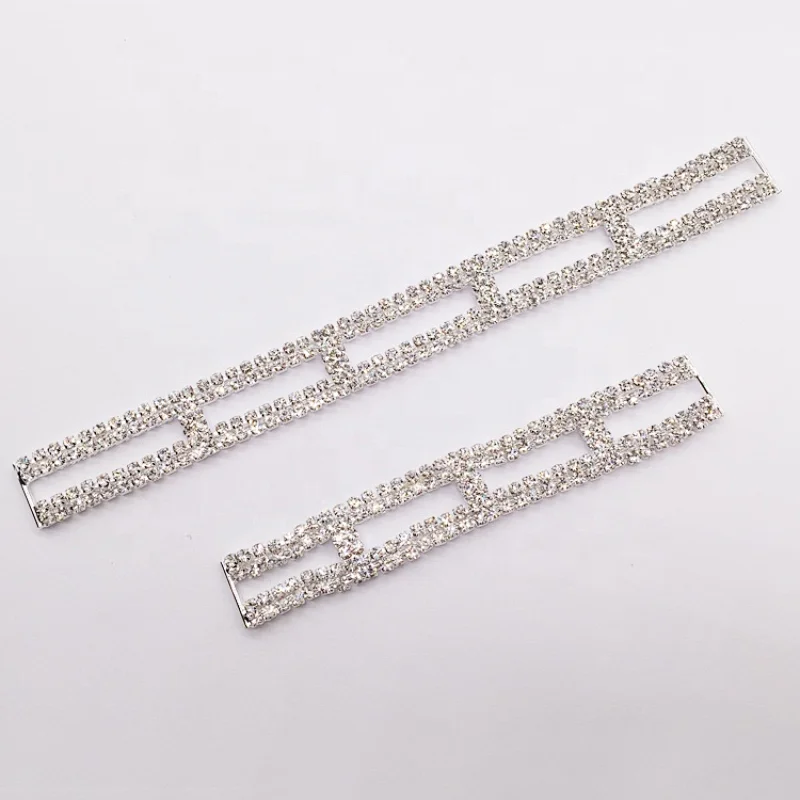 Hot Sale Silver Crystal Rhinestone Bikini Connectors For Swimming Wear Bikini Accessories