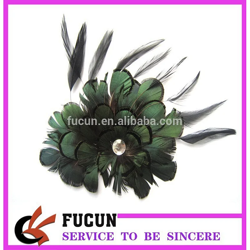 fashion peacock feather hair accessories for women