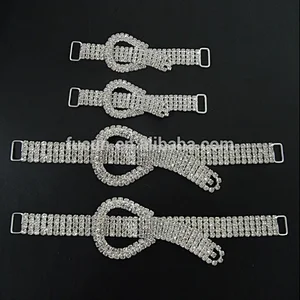 fashion red and crystal rhinestone connectors for Bikini Competition Suit
