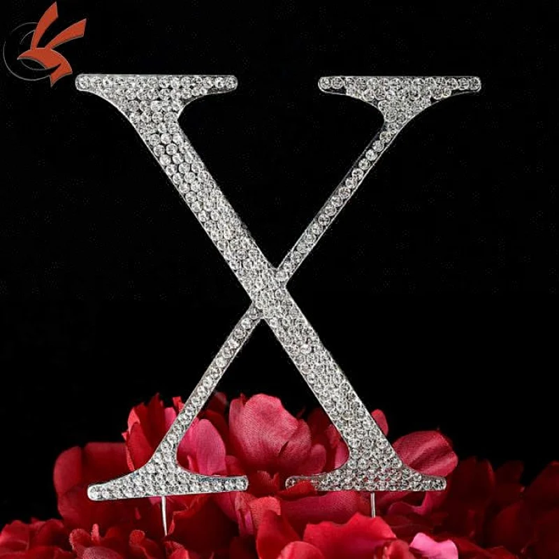 wholesale wedding mongram D&G rhinestone cake topper