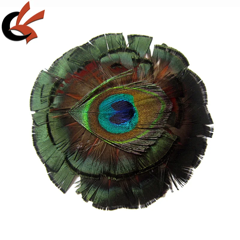 lovely peacock feather pads for hairband