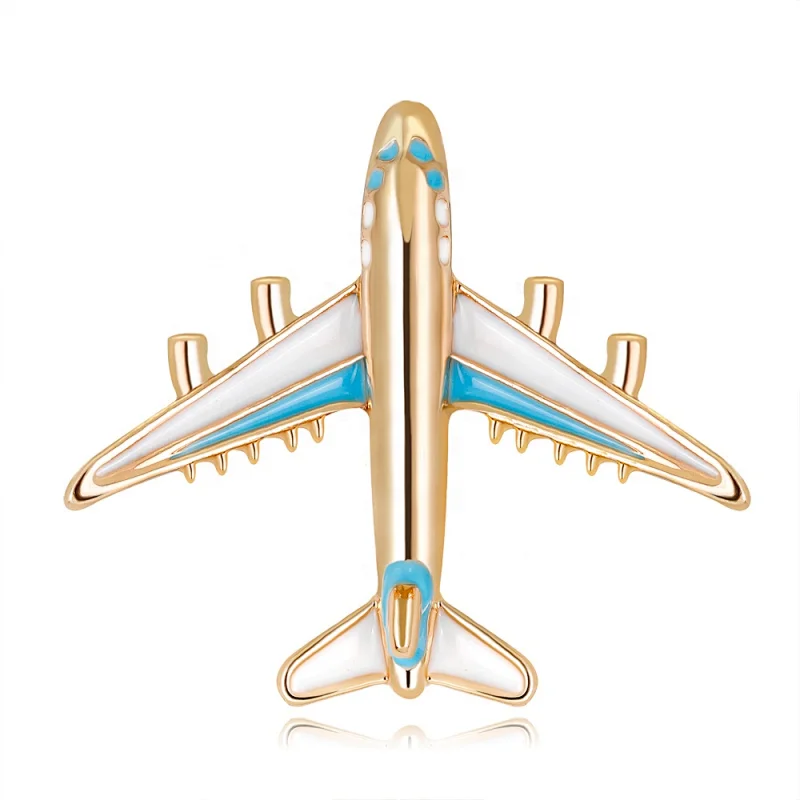 New Fashion High Quality Drip Oil Airplane Brooch