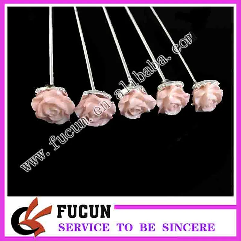 Florist supplies rhinestone stick pins for wedding rhinestone bouquet wholesale