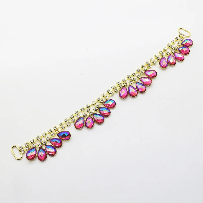 Customized Fashion bling Swimsuit Accessories Crystal Bikini Connector for Decoration