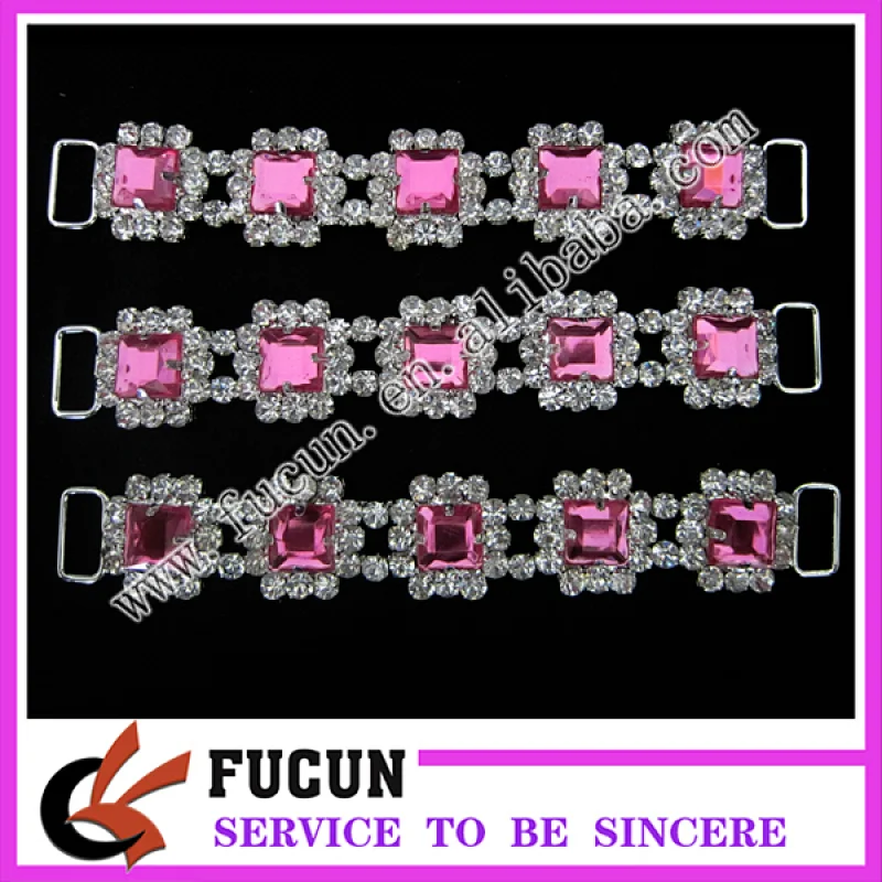 high quality fashion Bikini Rhinestone Connector/Swimwear Buckle/shoe buckles