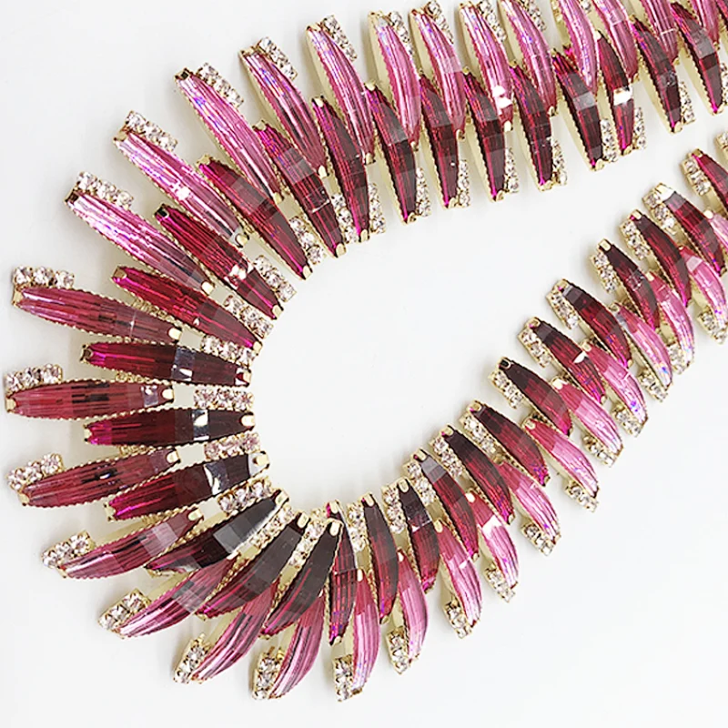 Rhinestone Chain Crystal Trimming Rhinestone Banding For Garment