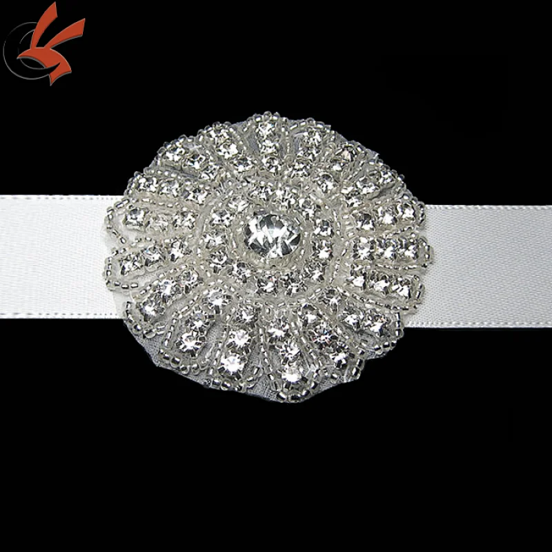 wedding bride rhinestone appliques for headband decoration