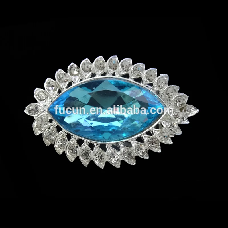 shiny beautiful factory price crystal women scarf buckle clip wholesale