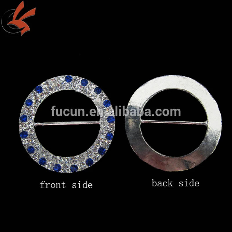 double rhinestone round buckles for chair covers
