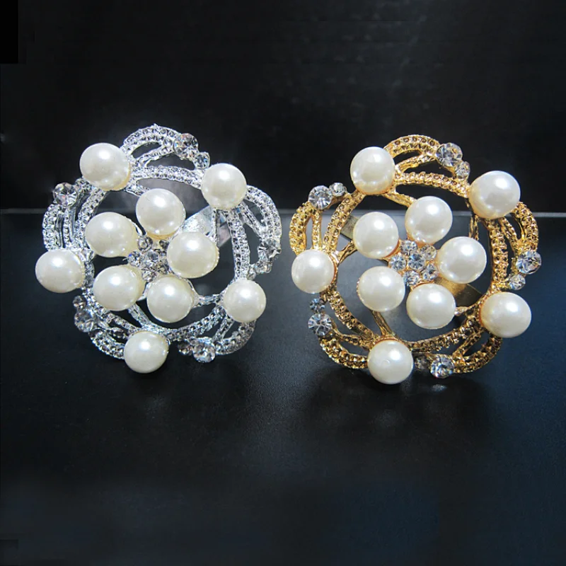 Wholesale cheap bulk recyclable dinner table ornament make wedding napkin rings