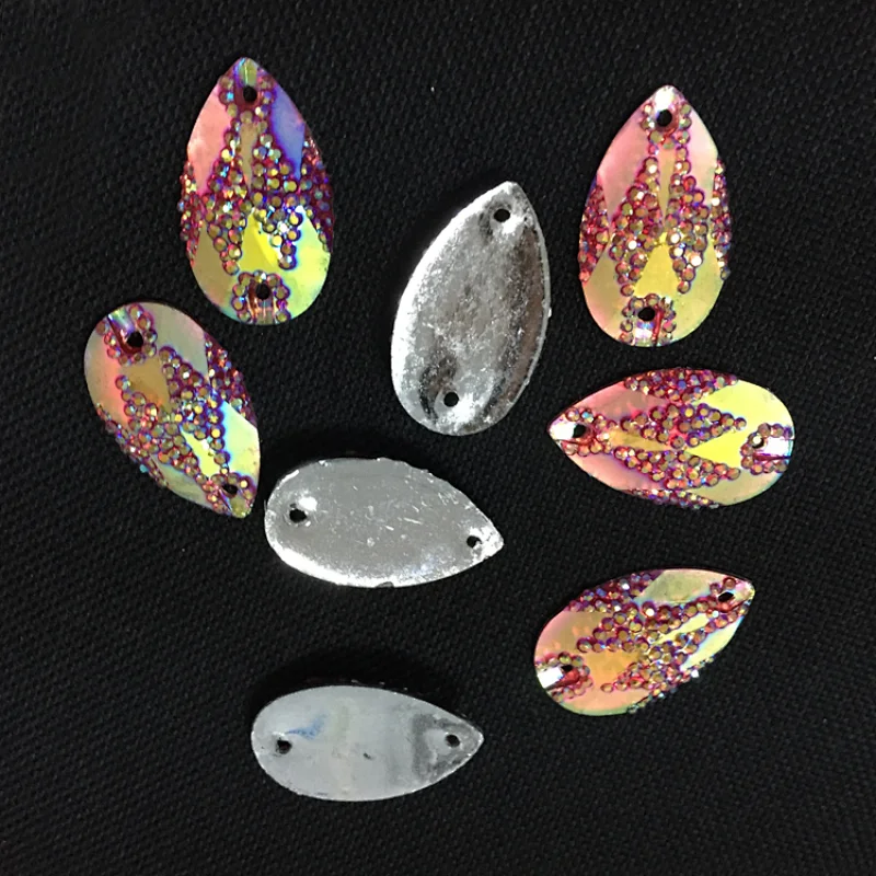 hot sale vintage charm pebbled rhinestone flatback beaded resin stone