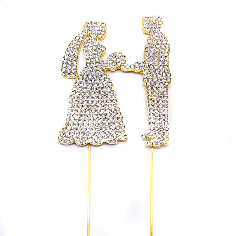 sparkle figurines wedding cake topper for wedding cake decoration