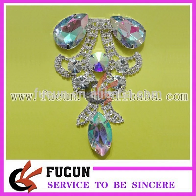 cheap wholesale large crystal rhinestone flower brooch for wedding in bulk