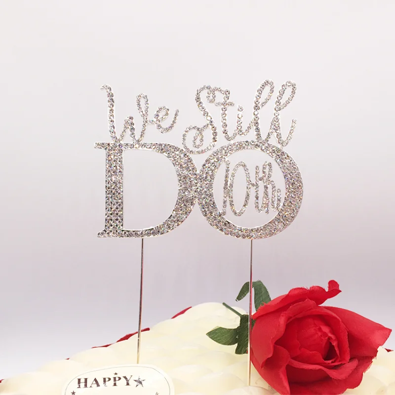 crystal rhinestone deep feeling wedding speech centerpiece wholesale cake topper for decoration