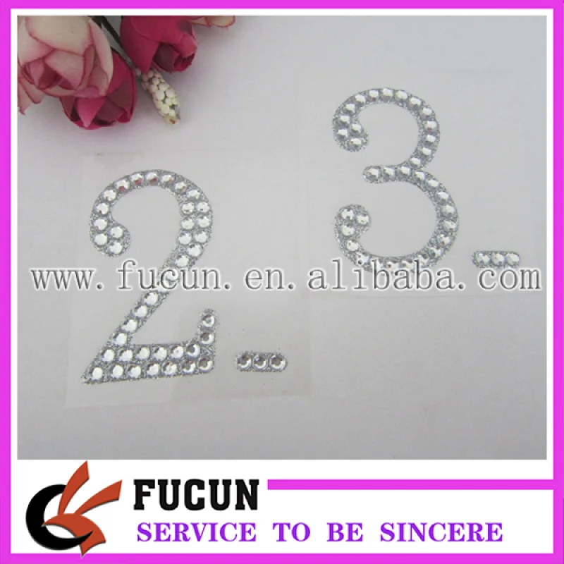 New self rhinestone adhesive sticker digital crystals gems sticker