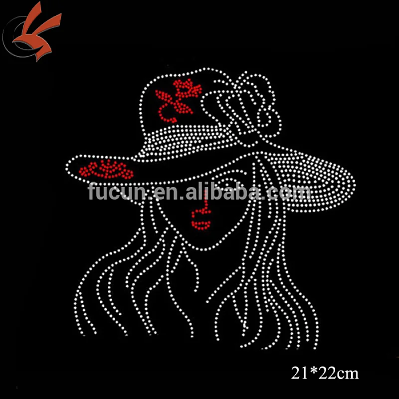 Wholesale Custom Rhinestone Transfer Hot Fix Strass Motif