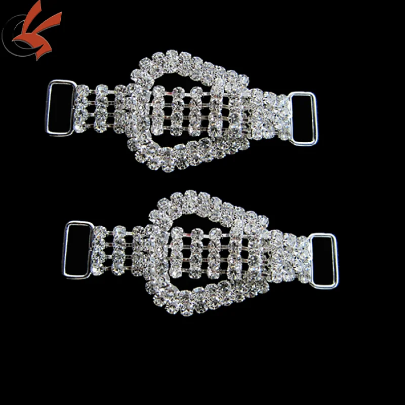 Crystal Rhinestone Bikini Connector Buckle Metal Chain For Swimwmming Wear