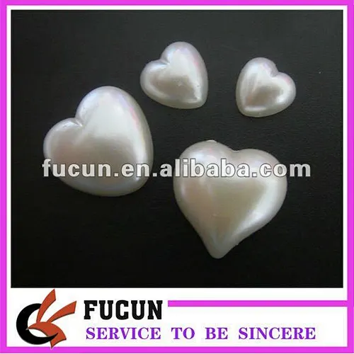 heart shaped loose pearl beads