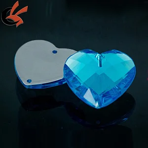 heart shape Acrylic Crystal Rhinestone Flatback Beads