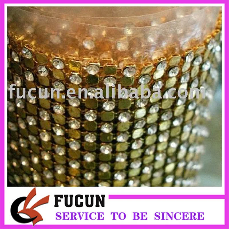 hot sale brass rhinestone mesh rhinestone mesh trimming