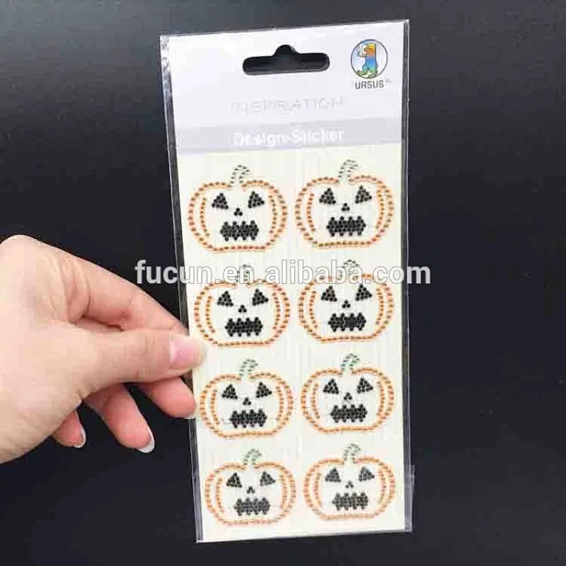 Decorative Self Adhesive Diamond crown design Acrylic Crystal Rhinestone Stickers Sheet