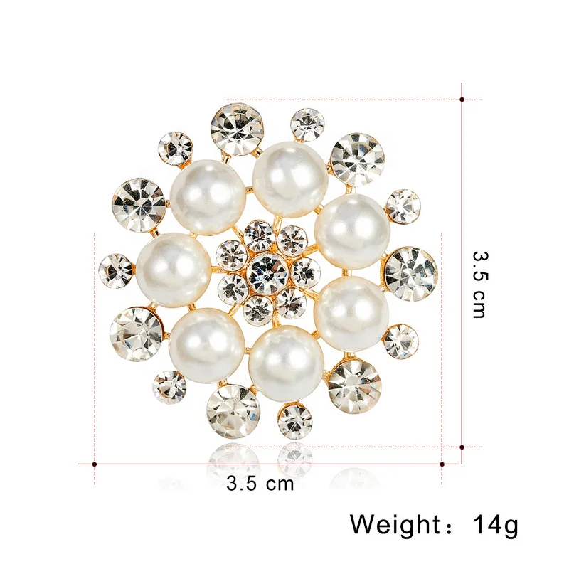 Faux Pearl Flower Embellishments Flatback Pearl Buttons for Wedding Party Home Decoration and DIY Crafts