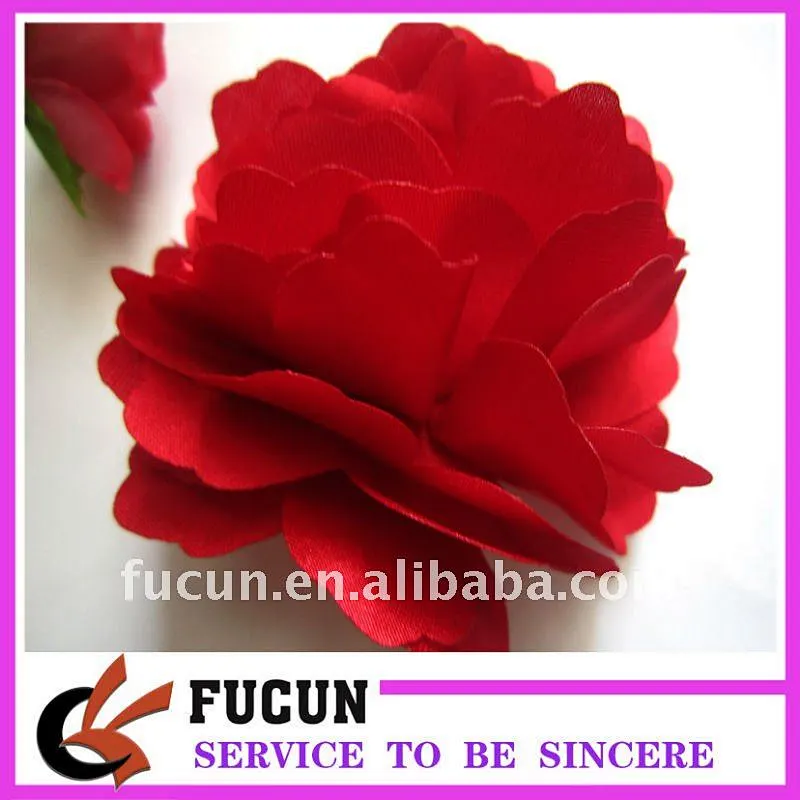 red color shoes flower