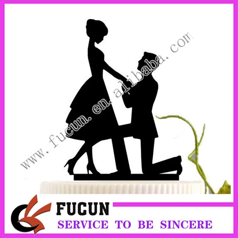 Acrylic Goold Glitter Mr & Mrs Engagement Wedding Cake Topper