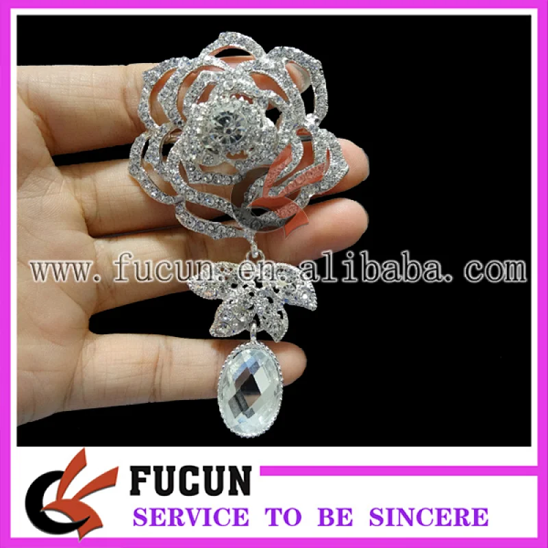 wholesale flower crystal rhinestone wedding napkin rings