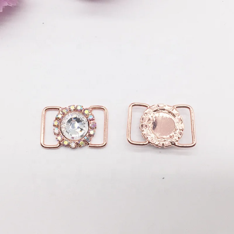 delicate little bikini competition suits rhinestone buckle connector for women swimwear