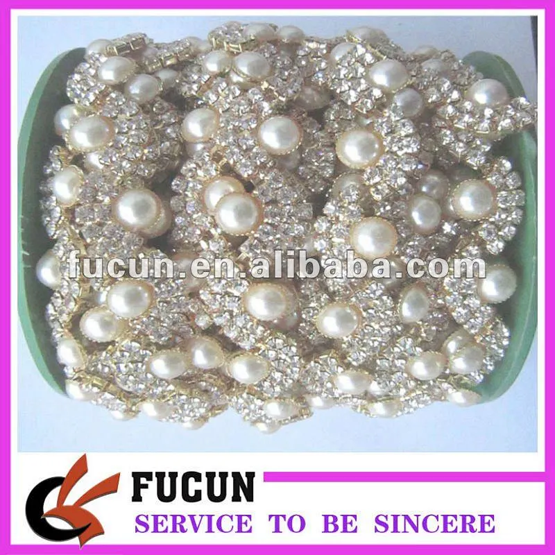 hot sales diamond pearl chain