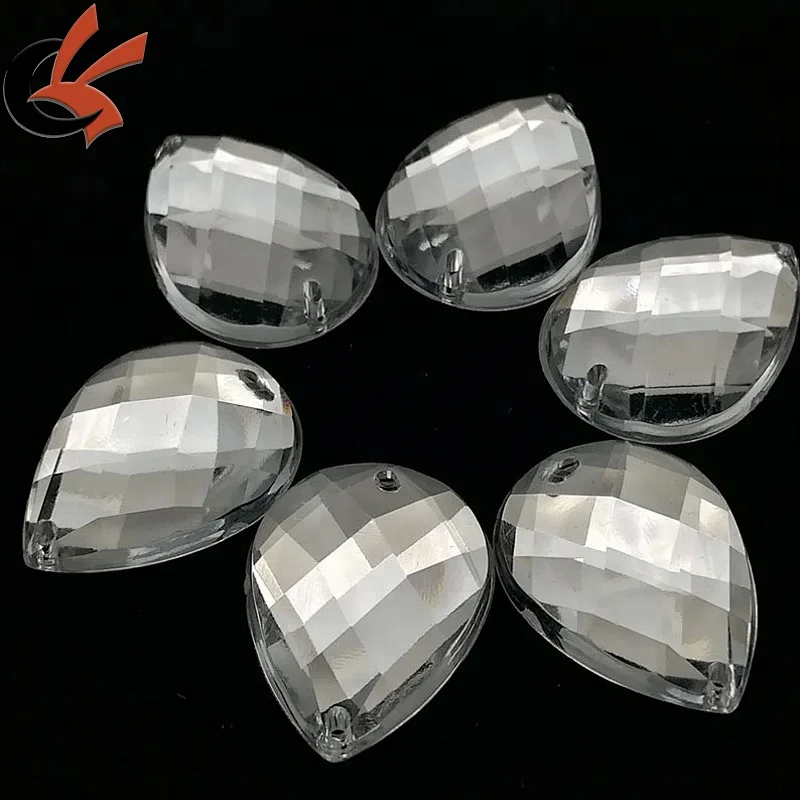 Acrylic Crystal Round Faceted Flat Back Rhinestones Beads DIY