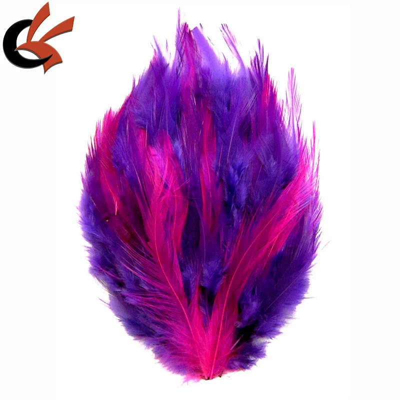 Mixed Color Hackle Feather Pad Beautiful for Bridal Headband Hat Party