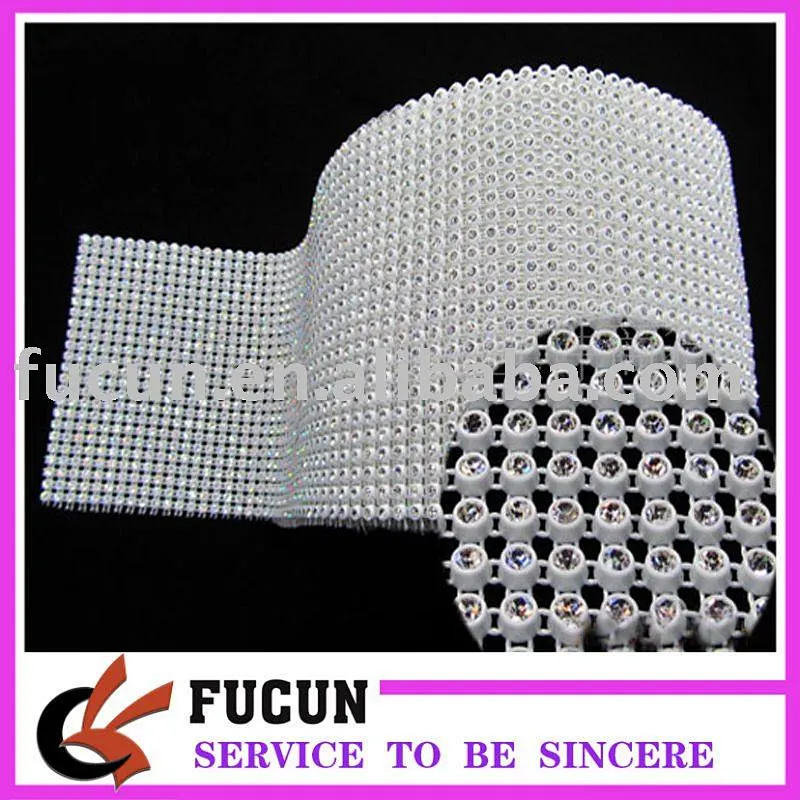24 row crystal rhinestone chain trimming