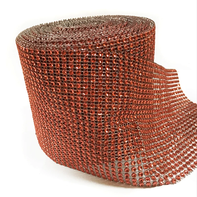 Bling Various Color wedding decoration Rhinestone trimming Mesh for clothing
