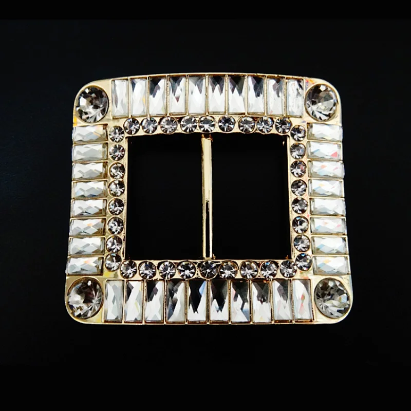 Fashion wholesale custom metal belt buckles blank metal shoe accessories